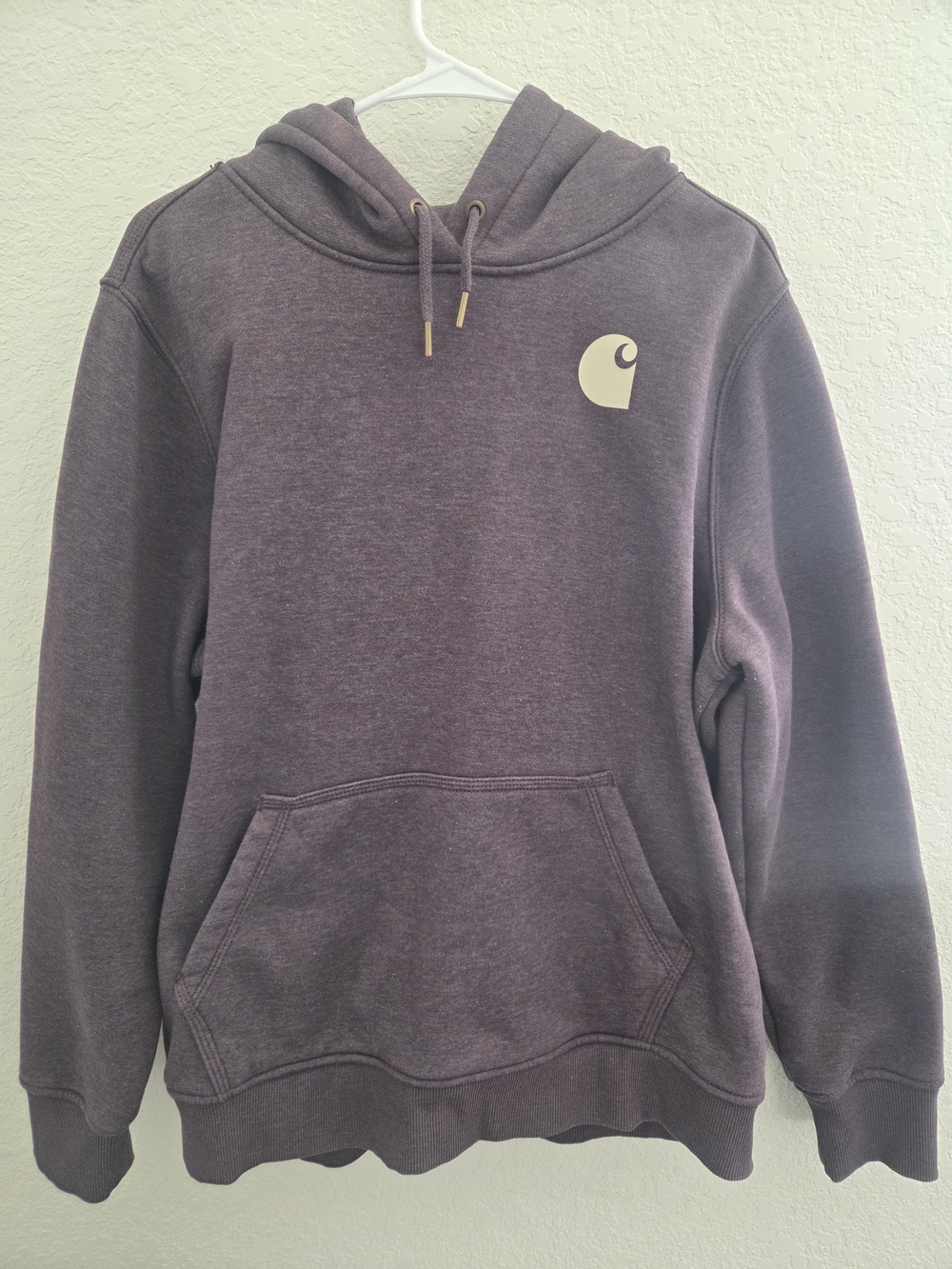 Carhartt Women's Plum Hooded Sweatshirt with Logo